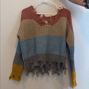 Poof Striped Sweater